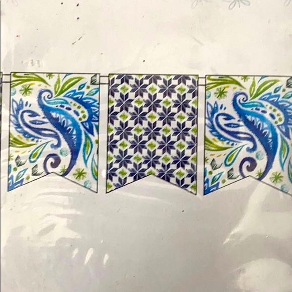 Party Pennant Paper Decorative Banner 8Ft - Picture 3 of 6